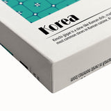 Large black and white stretched canvas featuring a variety of food dishes, suitable for bedroom wall decor.