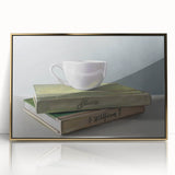 Art Deco style poster featuring a stylized cocktail glass in gold and black tones, acrylic framed print.