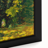 Impressionist Nature Wall Art - Finch's Bushes Landscape, Framed Print