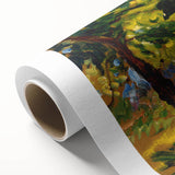 Impressionist Nature Wall Art - Finch's Bushes Landscape, Framed Print