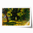 Impressionist Nature Wall Art - Finch's Bushes Landscape, Framed Print