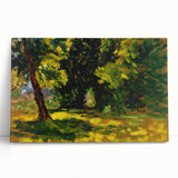 Impressionist Nature Wall Art - Finch's Bushes Landscape, Framed Print