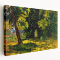 Impressionist Nature Wall Art - Finch's Bushes Landscape, Framed Print
