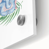 Blue Elephant Nursery Wall Art - Kids Room & Playroom Art Prints