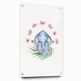 Blue Elephant Nursery Wall Art - Kids Room & Playroom Art Prints