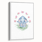 Blue Elephant Nursery Wall Art - Kids Room & Playroom Art Prints
