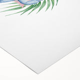 Blue Elephant Nursery Wall Art - Kids Room & Playroom Art Prints