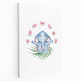 Blue Elephant Nursery Wall Art - Kids Room & Playroom Art Prints
