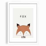 Fox Nursery Canvas Prints - Children's Wall Art for Baby Room