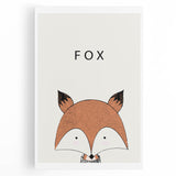 Fox Nursery Canvas Prints - Children's Wall Art for Baby Room