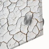 Close-up of a vibrant acrylic landscape depicting a desert scene, showcasing warm hues of orange and yellow with intricate details in the sand and sky. This artwork captures the essence of arid beauty, perfect for modern home decor.