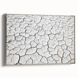 Framed canvas art showcasing a vibrant desert landscape with rich colors and intricate details, featuring a sleek silver frame that enhances its modern aesthetic. Perfect for adding a touch of nature-inspired decor to any living space or office.