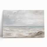 Landscape canvas art featuring vibrant colors and abstract designs, elegantly leaning against a neutral wall, showcasing artistic depth ideal for modern decor.