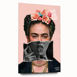Colorful Pop Art Wall Art - Frida Kahlo Inspired Modern Canvas Print