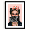 Colorful Pop Art Wall Art - Frida Kahlo Inspired Modern Canvas Print