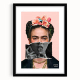 Colorful Pop Art Wall Art - Frida Kahlo Inspired Modern Canvas Print