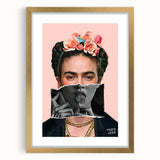 Colorful Pop Art Wall Art - Frida Kahlo Inspired Modern Canvas Print