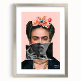 Colorful Pop Art Wall Art - Frida Kahlo Inspired Modern Canvas Print