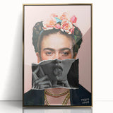 Colorful Pop Art Wall Art - Frida Kahlo Inspired Modern Canvas Print