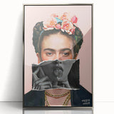 Colorful Pop Art Wall Art - Frida Kahlo Inspired Modern Canvas Print