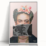 Colorful Pop Art Wall Art - Frida Kahlo Inspired Modern Canvas Print