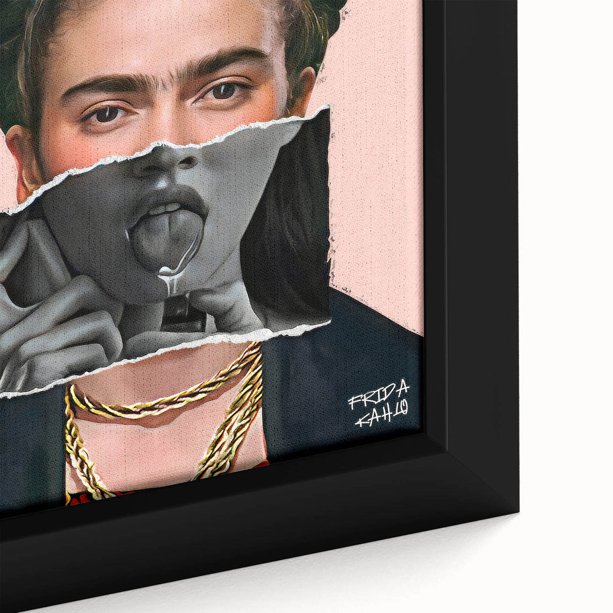 Colorful Pop Art Wall Art - Frida Kahlo Inspired Modern Canvas Print