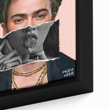 Colorful Pop Art Wall Art - Frida Kahlo Inspired Modern Canvas Print