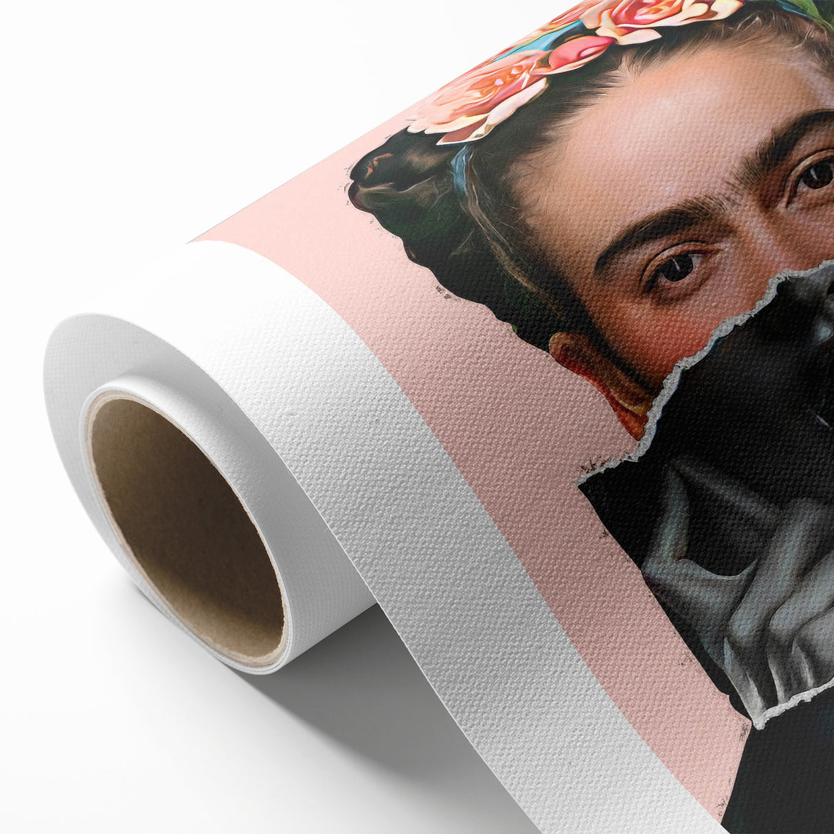 Colorful Pop Art Wall Art - Frida Kahlo Inspired Modern Canvas Print