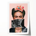 Colorful Pop Art Wall Art - Frida Kahlo Inspired Modern Canvas Print