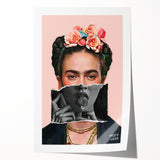 Colorful Pop Art Wall Art - Frida Kahlo Inspired Modern Canvas Print