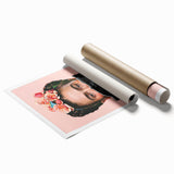 Colorful Pop Art Wall Art - Frida Kahlo Inspired Modern Canvas Print