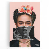 Colorful Pop Art Wall Art - Frida Kahlo Inspired Modern Canvas Print