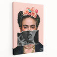 Colorful Pop Art Wall Art - Frida Kahlo Inspired Modern Canvas Print