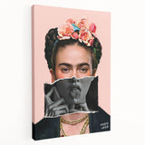 Colorful Pop Art Wall Art - Frida Kahlo Inspired Modern Canvas Print