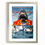 Retro Jaws 3 Poster Art - Vintage Shark Horror Movie Prints