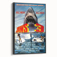 Retro Jaws 3 Poster Art - Vintage Shark Horror Movie Prints