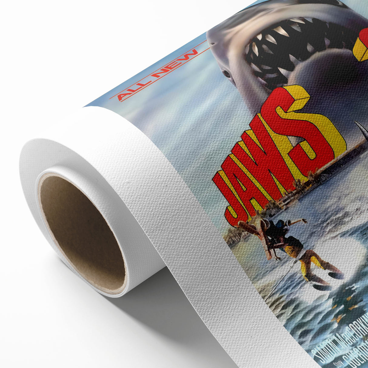 Retro Jaws 3 Poster Art - Vintage Shark Horror Movie Prints