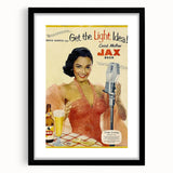 Retro JAX Beer Vintage Print – Classic Mid-Century Wall Art