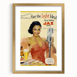 Retro JAX Beer Vintage Print – Classic Mid-Century Wall Art