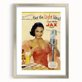 Retro JAX Beer Vintage Print – Classic Mid-Century Wall Art