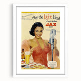 Retro JAX Beer Vintage Print – Classic Mid-Century Wall Art