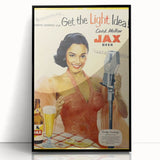 Retro JAX Beer Vintage Print – Classic Mid-Century Wall Art