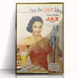 Retro JAX Beer Vintage Print – Classic Mid-Century Wall Art
