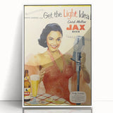 Retro JAX Beer Vintage Print – Classic Mid-Century Wall Art
