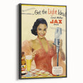 Retro JAX Beer Vintage Print – Classic Mid-Century Wall Art