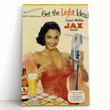 Retro JAX Beer Vintage Print – Classic Mid-Century Wall Art