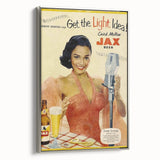 Retro JAX Beer Vintage Print – Classic Mid-Century Wall Art