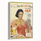Retro JAX Beer Vintage Print – Classic Mid-Century Wall Art