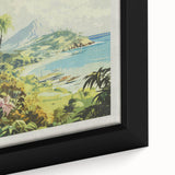 Retro Hawaii Travel Poster – Vintage Aerial View Art