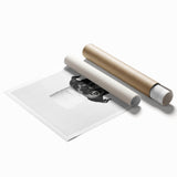 Black Pug Bathroom Wall Art - Modern Black and White Bathroom Decor